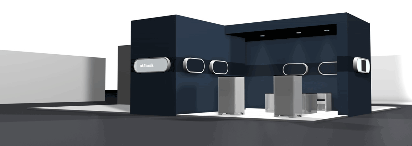 Modell Messestand boot
